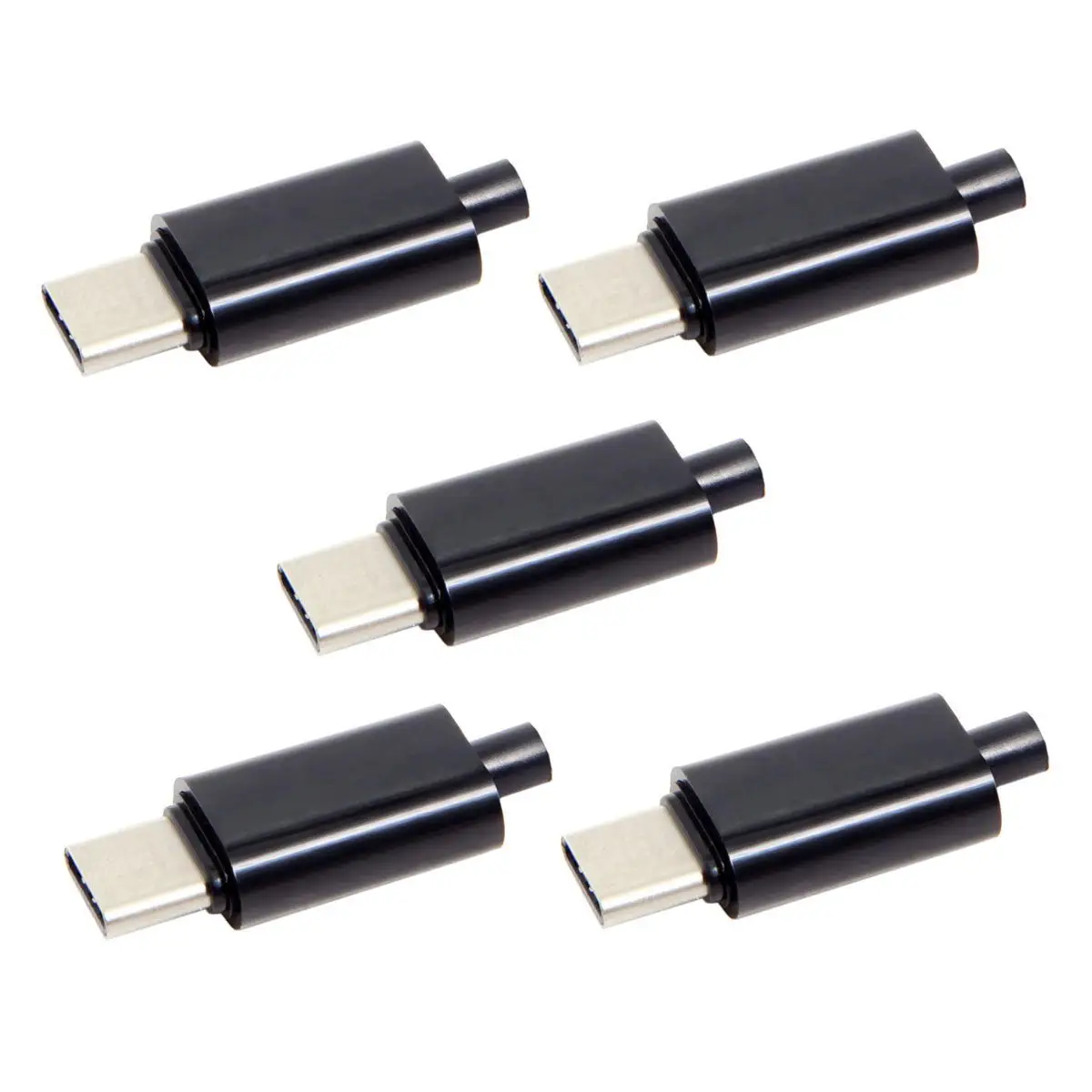 NGFF 5 шт./лот DIY 24pin USB Type C USB-C Мужской OTG Хост-резистор 1 k с черной крышкой корпуса |