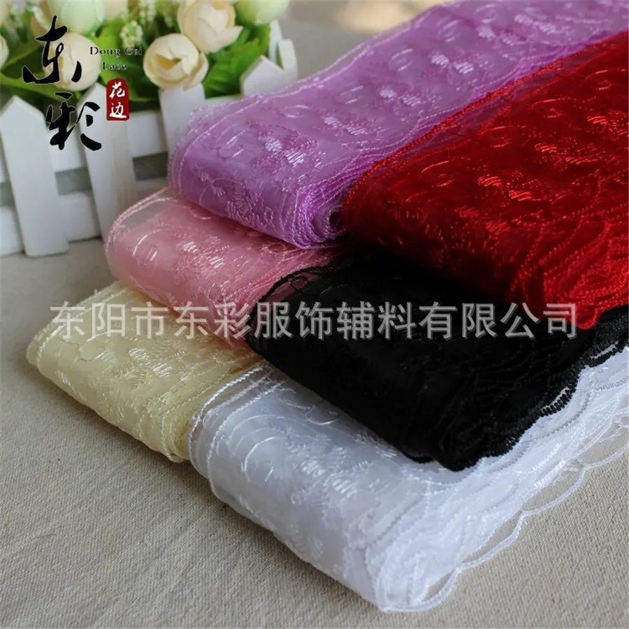 15yards*6cm Embroidery Lace Ribbon for Bows Hight Quality Organza Lace DIY Sewing Craft Supplies Girls Clothes Accessories
15yards*6cm Embroidery Lace Ribbon for Bows Hight Quality Organza Lace DIY Sewing Craft Supplies Girls Clothes Accessories