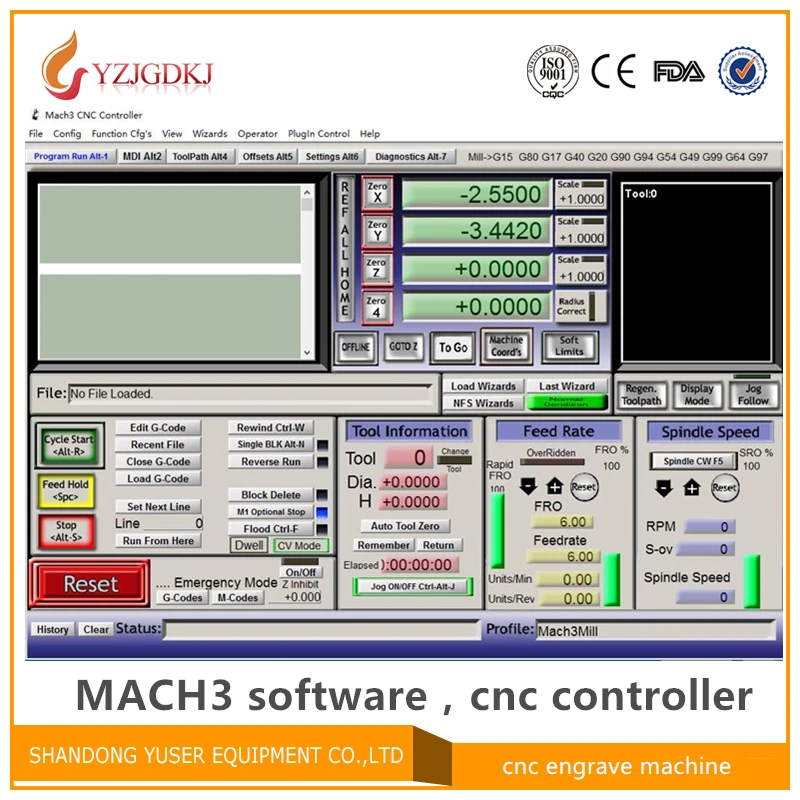 Engraving machine Mach3 controller software, English Mach3 with lience cnc controller software version R3.041 send by email
Engraving machine Mach3 controller software, English Mach3 with lience cnc controller software version R3.041 send by email