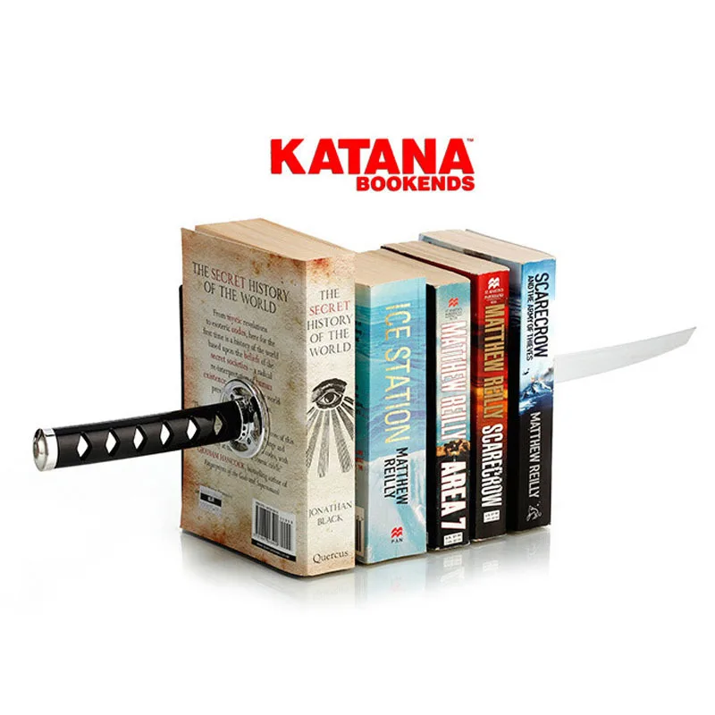 1 пара/лот креативный металлический книжный Органайзер в форме катаны магнитный