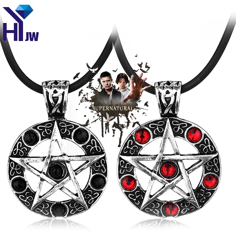 Supernatural Series Pentagram Pendant Necklace With Rope Chain Dean Winchester Star Necklaces Jewelry
Supernatural Series Pentagram Pendant Necklace With Rope Chain Dean Winchester Star Necklaces Jewelry