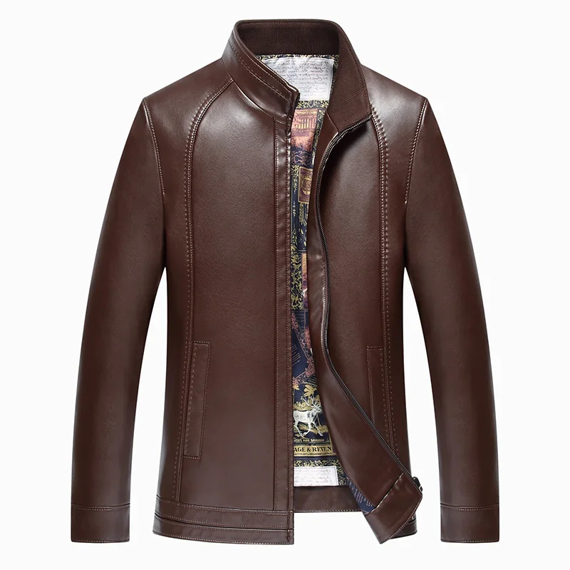 8886 New Fashion Men Autumn&Spring Clothing Genuine Leather Clothes Men's Leather Coat Stand collar Men's Jacket Coat
8886 New Fashion Men Autumn&Spring Clothing Genuine Leather Clothes Men's Leather Coat Stand collar Men's Jacket Coat