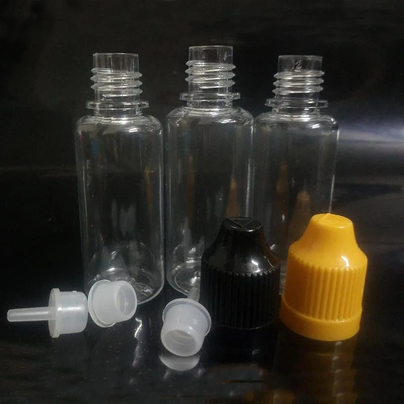 plastic Pet 20ml bottle Empty Clear Long Thin Dropper bottles E cigarette Liquid oil in Bottle For Ejuice 2500pcs | Красота и