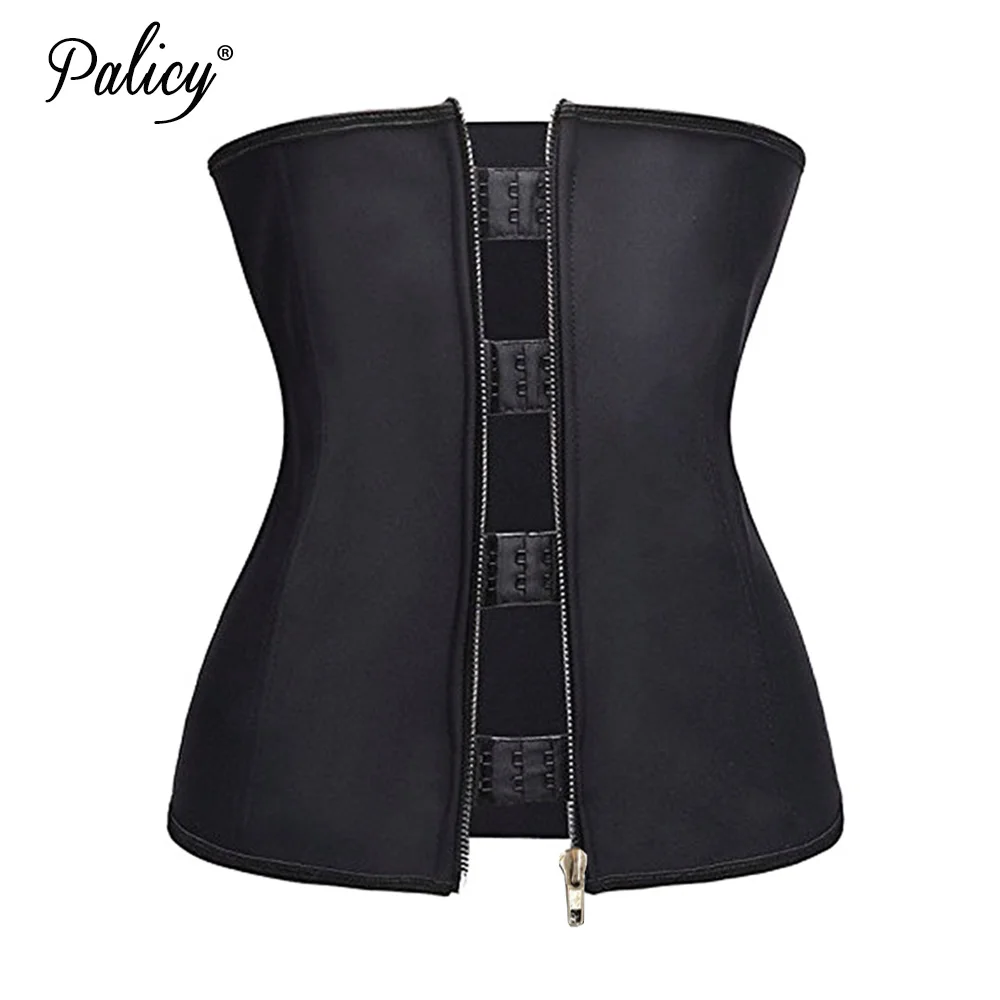 Женский пояс для похудения Palicy Zipper & 4 сырых крючка триммер талии неопрен пуш ап