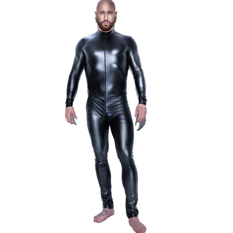 Sexy Lingerie Bodysuit Men Latex Catsuit Faux Leather Bondage Bodysuit Leotard Unitard Fetish Costumes Erotic Lingerie Plus Size
Sexy Lingerie Bodysuit Men Latex Catsuit Faux Leather Bondage Bodysuit Leotard Unitard Fetish Costumes Erotic Lingerie Plus Size