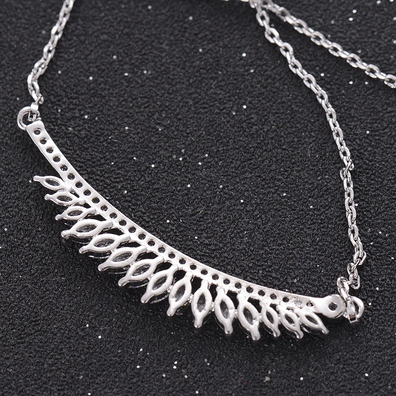 GAOLA Vintage Plant Pendants Necklace Silver Color Cubic Zirconia Jewelry For Women Accessories GLD1180 | Украшения и аксессуары