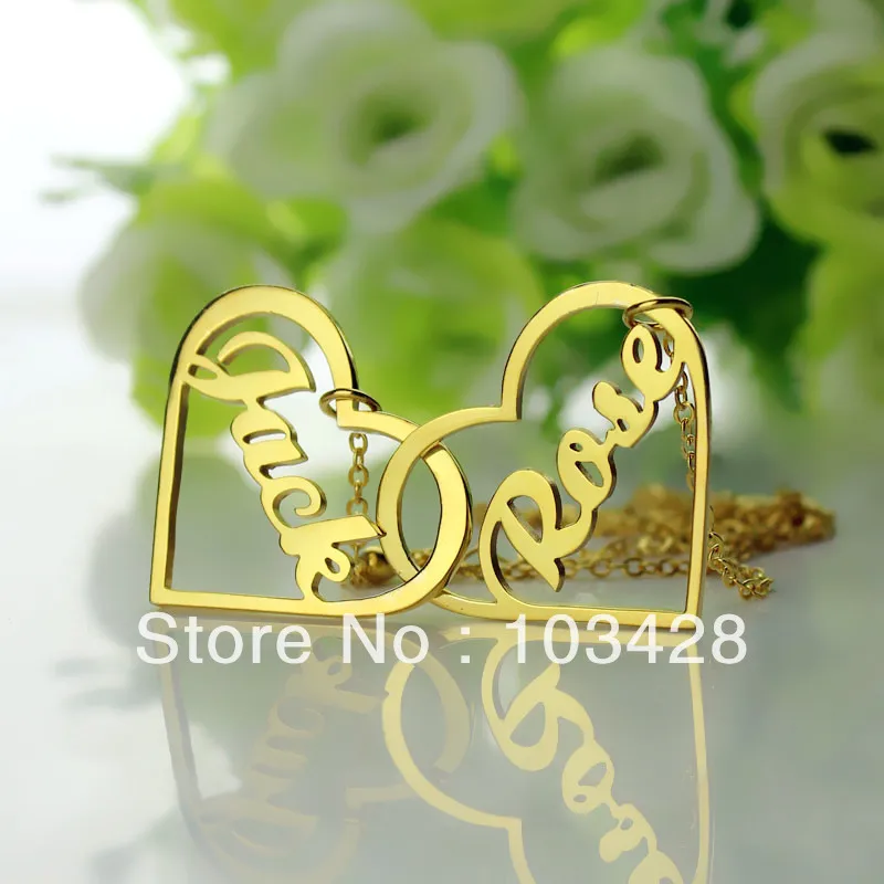 AILIN Personalized Name Jewelry with Heart Custom Two Open Heart with Name Necklace in Love Jewelry
AILIN Personalized Name Jewelry with Heart Custom Two Open Heart with Name Necklace in Love Jewelry