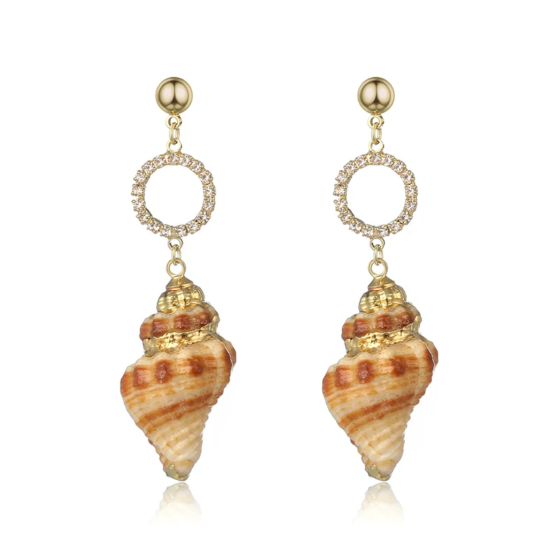 Shell Shape Drop Earrings for Women New Copper Zircon Round Pendant Earring Fashion Jewelry boucle d'oreille femme 2021
Shell Shape Drop Earrings for Women New Copper Zircon Round Pendant Earring Fashion Jewelry boucle d'oreille femme 2021