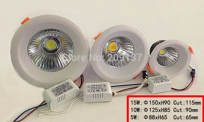 30XNewest 5W/10w/15w Very Bright LED COB Downlight Recessed LED Ceiling Light Spot Light Lamp White/ Warm White
30XNewest 5W/10w/15w Very Bright LED COB Downlight Recessed LED Ceiling Light Spot Light Lamp White/ Warm White