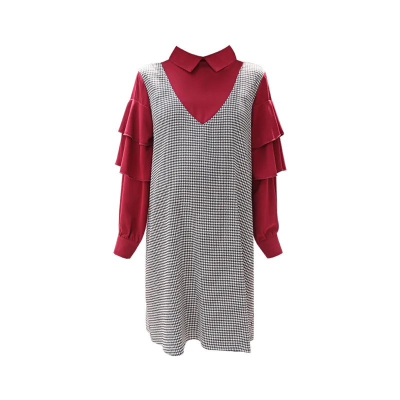 Maternity Dresses For Pregnant Women 2019 Spring Autumn Turn-Down Long Sleeve Solid Fake 2pieces Gravidas Maternity Clothing
Maternity Dresses For Pregnant Women 2019 Spring Autumn Turn-Down Long Sleeve Solid Fake 2pieces Gravidas Maternity Clothing