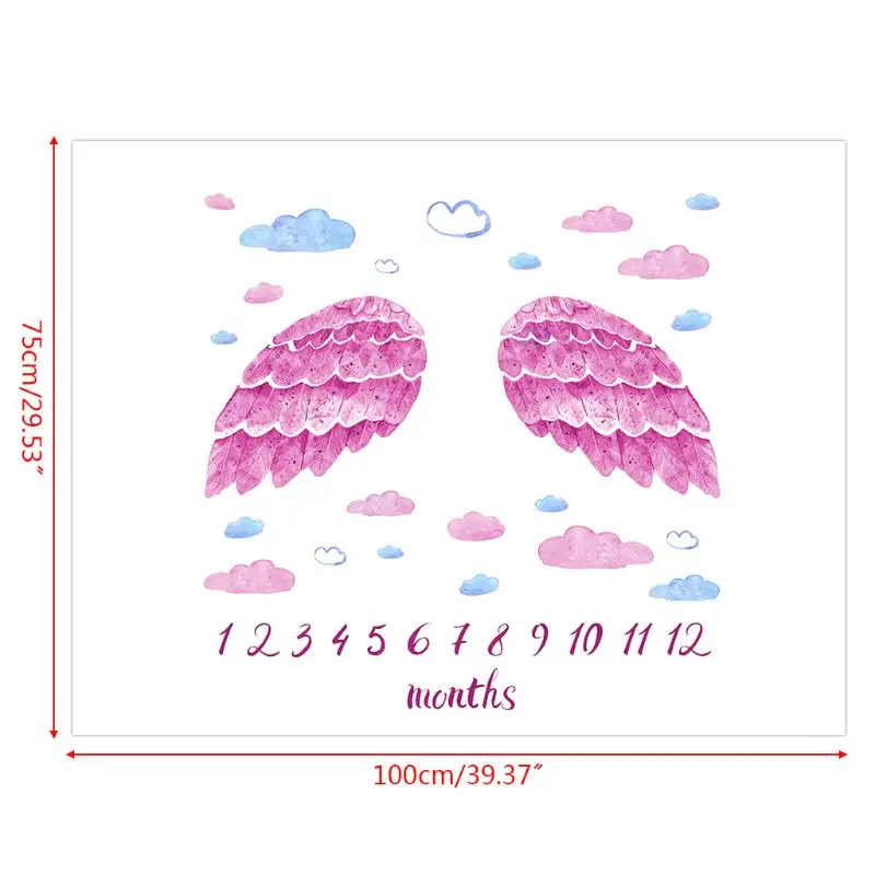Infants Newborn Monthly Growth Photography Blankets Baby Milestone Purple Wings Blanket Background Props
Infants Newborn Monthly Growth Photography Blankets Baby Milestone Purple Wings Blanket Background Props