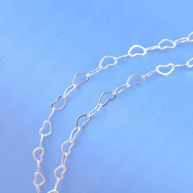 Romantic Lovely Top Quality 1PC 18" Genuine 925 Sterling Silver Heart Shaped Design Necklace Chains Fashion Jewelry
Romantic Lovely Top Quality 1PC 18" Genuine 925 Sterling Silver Heart Shaped Design Necklace Chains Fashion Jewelry