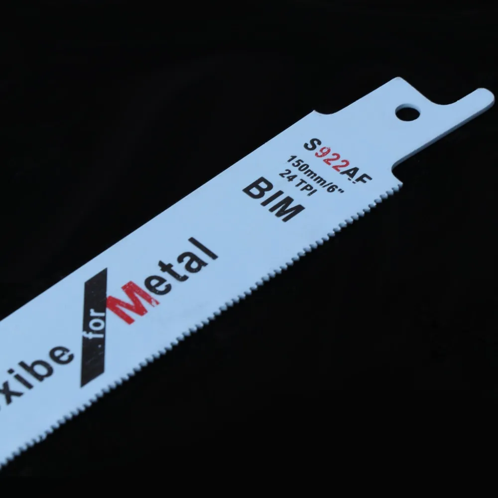 5 Pcs 151mm 6" BIM S922AF Flexible Sabre Saw Blades For Wood & Metal Cutting
5 Pcs 151mm 6" BIM S922AF Flexible Sabre Saw Blades For Wood & Metal Cutting