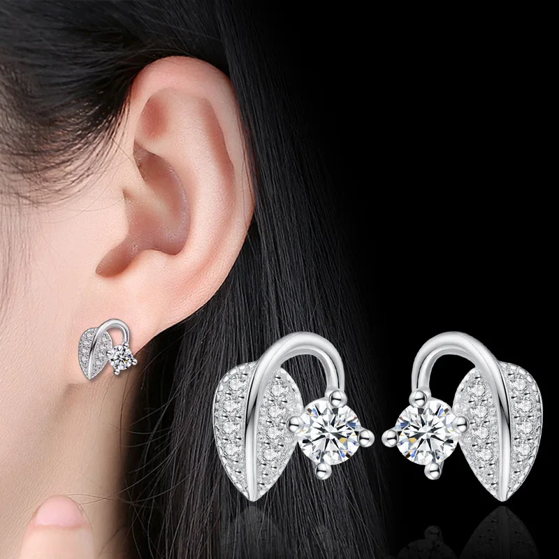 100% 925 sterling silver fashion shiny crystal leaf design ladies`stud earrings jewelry women Anti allergy drop shipping gift
100% 925 sterling silver fashion shiny crystal leaf design ladies`stud earrings jewelry women Anti allergy drop shipping gift