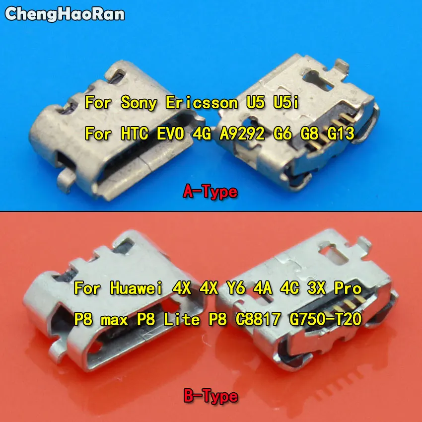 

ChengHaoRan For Huawei 4X 4A P8 Max Lite 4C 3X Pro Micro USB Charging Port Connector Plug Jack Socket For HTC EVO 4G G6 G8 G13