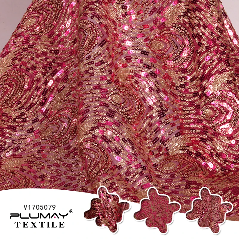 100%Polyester 3+5mm red glitter embroidered sequin mesh fabric for wedding dress by half(1/2) yard
100%Polyester 3+5mm red glitter embroidered sequin mesh fabric for wedding dress by half(1/2) yard