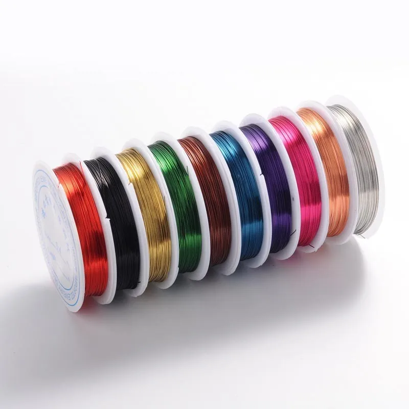 10Rolls Mixed Color 0.4mm Copper Jewelry Wire For Jewelry Making, Lead Free & Cadmium Free & Nickel Free, 10m/roll
10Rolls Mixed Color 0.4mm Copper Jewelry Wire For Jewelry Making, Lead Free & Cadmium Free & Nickel Free, 10m/roll
