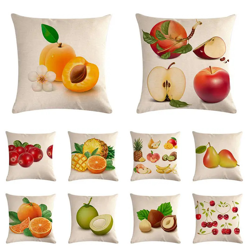 45*45cm Cute Fruit Vegetable Printed Soft linen Pillow Case Throw Cushion Cover Sofa Decor Fashion Hor ZY941
45*45cm Cute Fruit Vegetable Printed Soft linen Pillow Case Throw Cushion Cover Sofa Decor Fashion Hor ZY941