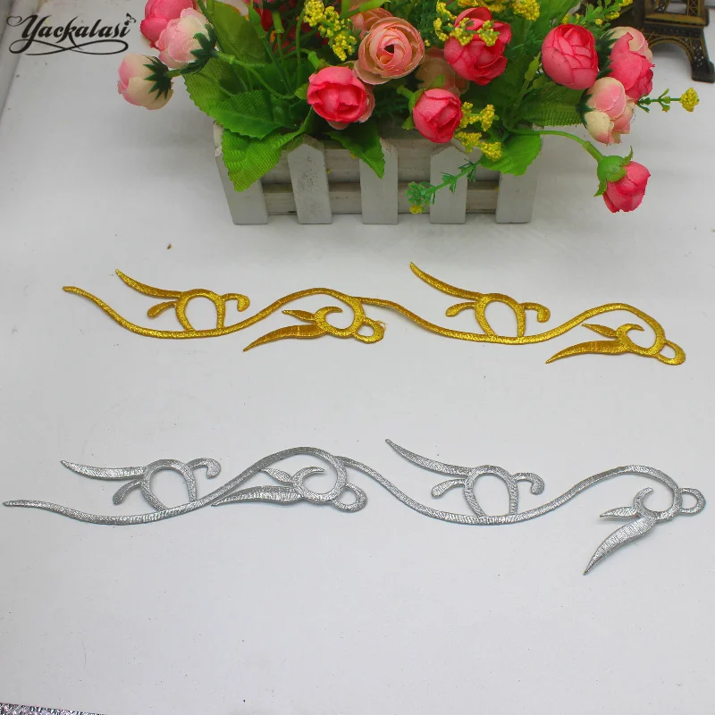YACKALASI 10 Pcs/Lot Gold Appliqued Iron On Trims Cosplay Embroidered Bird Patches 32-5cm
YACKALASI 10 Pcs/Lot Gold Appliqued Iron On Trims Cosplay Embroidered Bird Patches 32-5cm