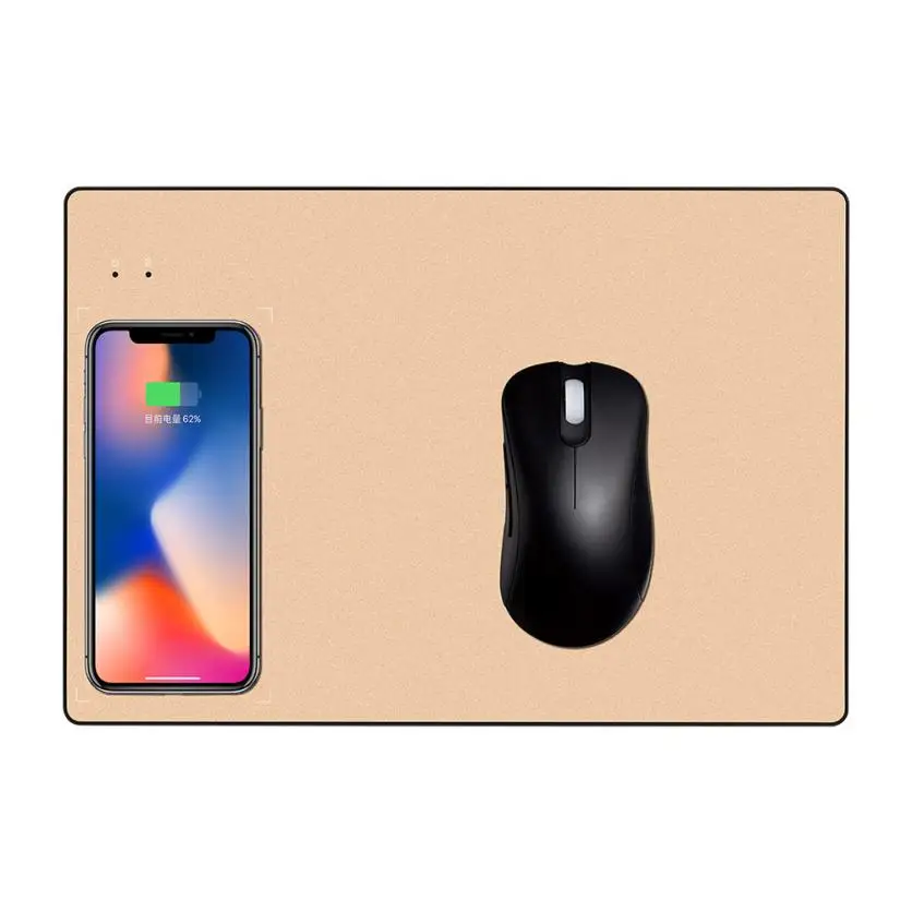 Для iPhone X/8/8 Plus роскошное Беспроводное зарядное устройство Qi Быстрая зарядка 2 в 1