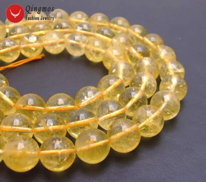 Qingmos Natural 12mm Round Yellow Crystal Beads for Jewelry Making Necklace Bracelet with Gem Stone Loose Beads Strand 15''-l731
Qingmos Natural 12mm Round Yellow Crystal Beads for Jewelry Making Necklace Bracelet with Gem Stone Loose Beads Strand 15''-l731