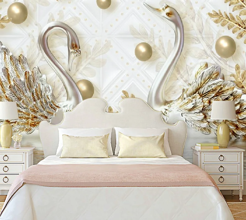 3D Effect Swan Wallpaper Non-Woven European Style Living Room TV Sofa Backdrop Wall Eco-Friendly Wall Papers Home Decor
3D Effect Swan Wallpaper Non-Woven European Style Living Room TV Sofa Backdrop Wall Eco-Friendly Wall Papers Home Decor