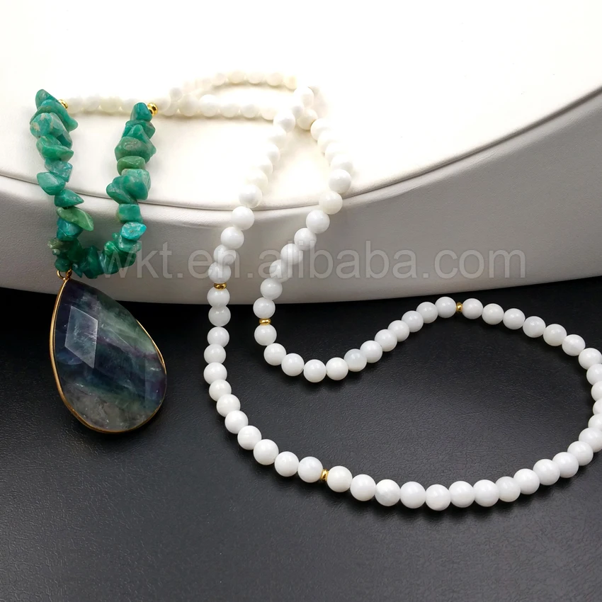 WT-N901 Wholesale Natural 32inch Long 6mm Shell beads Necklace Unique Design Polyhedron water droplets shaped fluorite necklace
WT-N901 Wholesale Natural 32inch Long 6mm Shell beads Necklace Unique Design Polyhedron water droplets shaped fluorite necklace