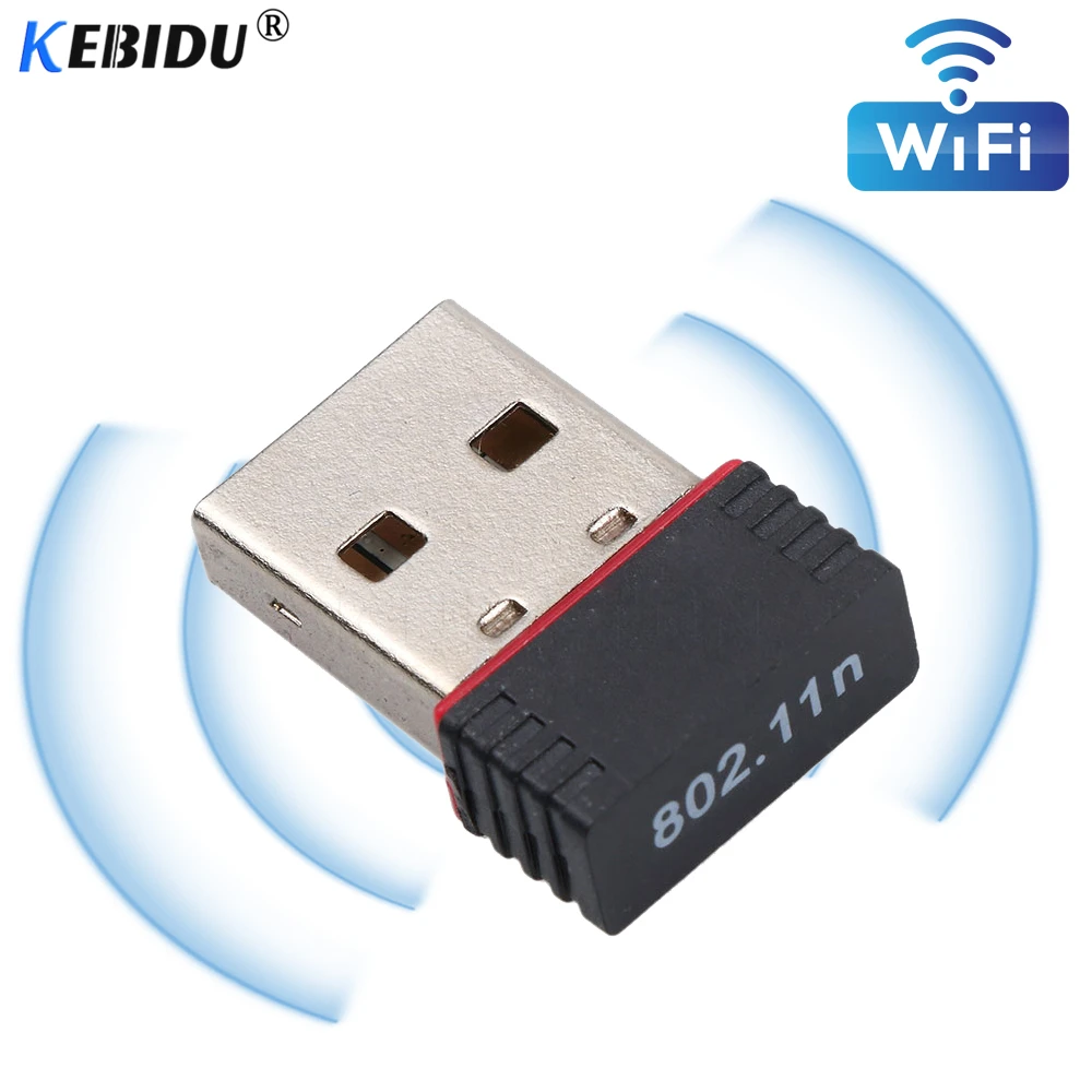 

kebidu 150Mbps USB 2.4Ghz Wireless Adapter WiFi Network Lan Card Dongle 802.11n/b/g 150M Ethernet for Computer PC Laptop RTL8188