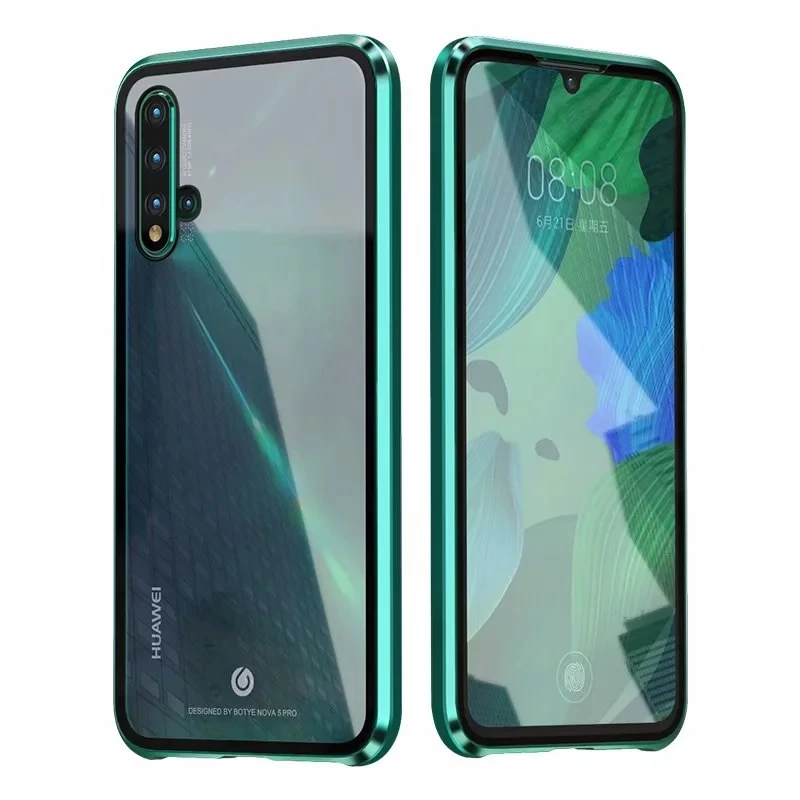 Luxury Bobyt Magnetic Metal Bumper Phone Case For Huawei Nova 5 Pro Cases Transparent Tempered Glass Back Cover
Luxury Bobyt Magnetic Metal Bumper Phone Case For Huawei Nova 5 Pro Cases Transparent Tempered Glass Back Cover