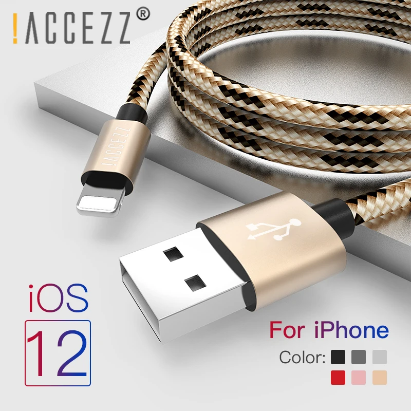 Фото ! Кабель ACCEZZ для iPhone зарядное устройство Apple XR XS MAX 8 7 6S 6 Plus кабель - купить