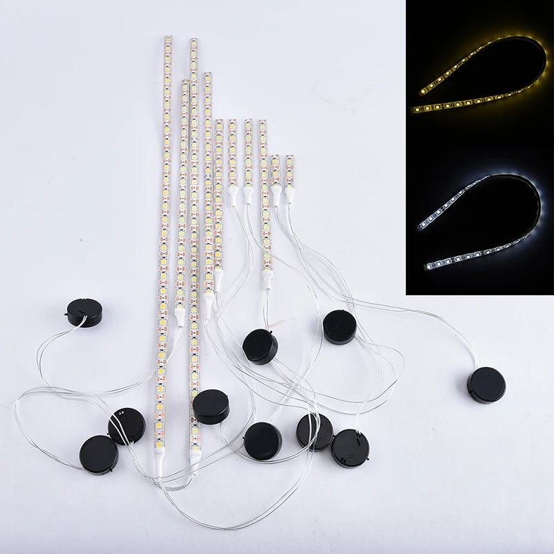 5 см/10 см/20 см/30 см/50 см Светодиодная лента на батарейках 5050 SMD водонепроницаемая