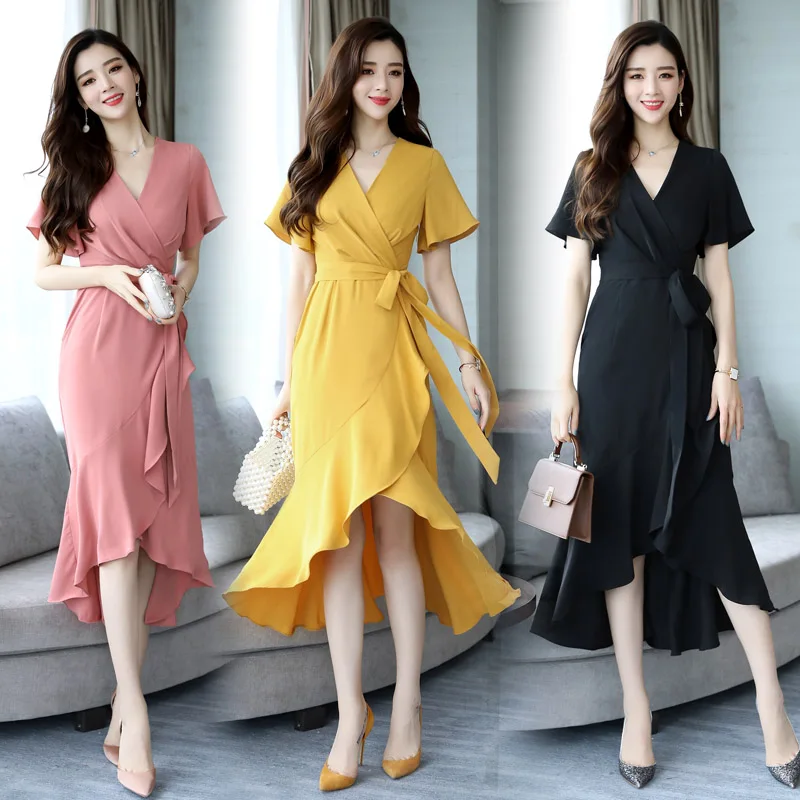 New Summer Top Fashion Lady Chiffon Dress Elegant Female Slim Solid Color Dress With Belt Free Shipping
New Summer Top Fashion Lady Chiffon Dress Elegant Female Slim Solid Color Dress With Belt Free Shipping