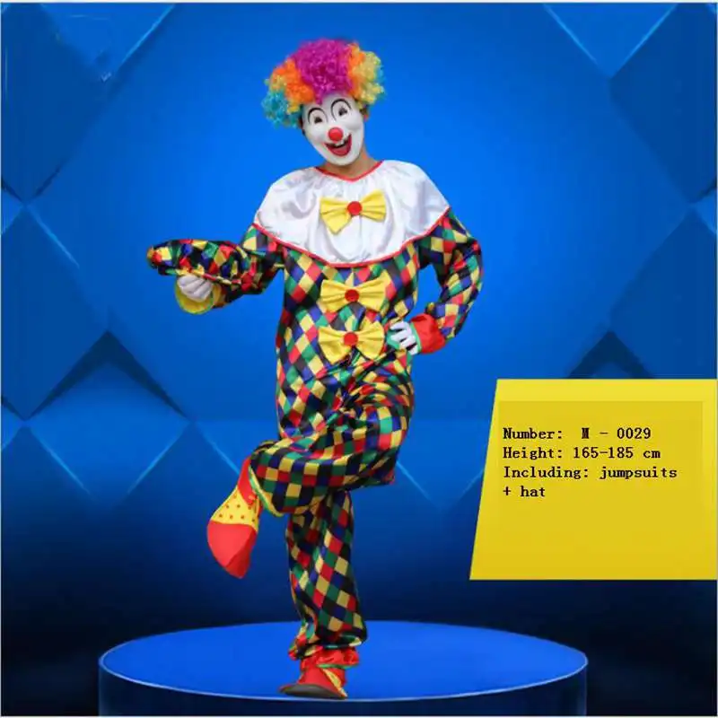 Holiday Variety Funny Clown Costumes Christmas Adult Woman/Man Joker Costume Cosplay Party Dress Up Clown Clothes Suit Costume
Holiday Variety Funny Clown Costumes Christmas Adult Woman/Man Joker Costume Cosplay Party Dress Up Clown Clothes Suit Costume
