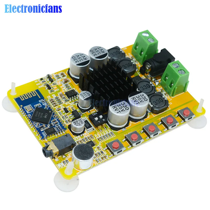 TDA7492 2x50 Вт беспроводной Bluetooth 4,0 стерео усилитель платы модуля двухканальный с микрофоном AUX 10-25 В DC Beyond TDA7492P
TDA7492 2x50 Вт беспроводной Bluetooth 4,0 стерео усилитель платы модуля двухканальный с микрофоном AUX 10-25 В DC Beyond TDA7492P