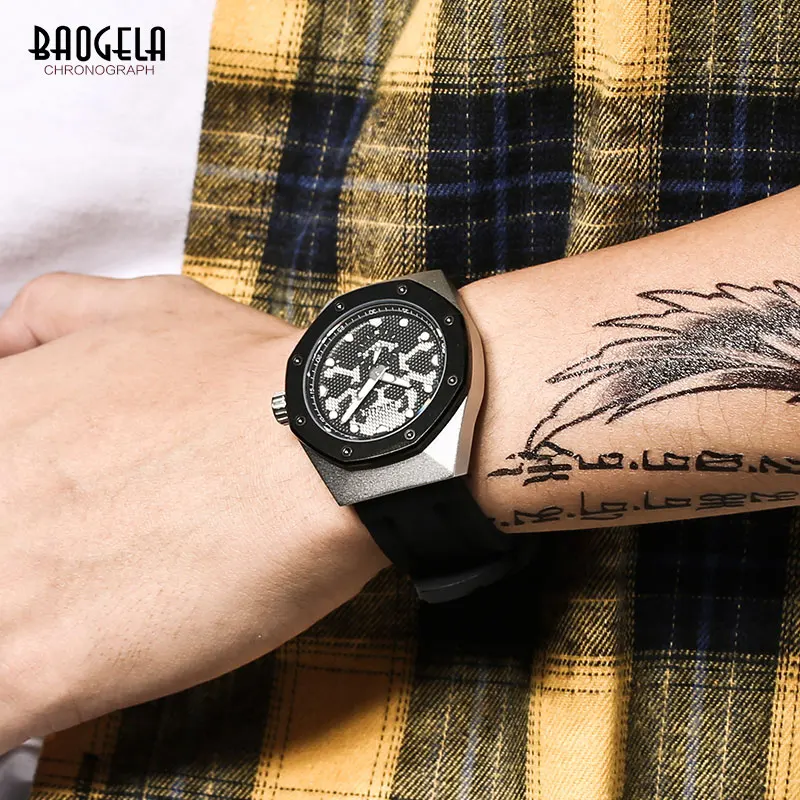 BAOGELA Men Army Silicone Sports Quartz Watches Top Brand Luxury Luminous Wristwatch for Man Relogios Masculino Clock BN1901
BAOGELA Men Army Silicone Sports Quartz Watches Top Brand Luxury Luminous Wristwatch for Man Relogios Masculino Clock BN1901