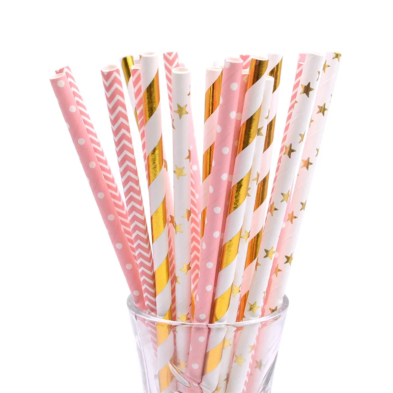 25Pcs Mixed Disposable Paper Straws Drinking Straw Kids Birthday Party Decorations Girl Baby Shower Wedding Party Supplies
25Pcs Mixed Disposable Paper Straws Drinking Straw Kids Birthday Party Decorations Girl Baby Shower Wedding Party Supplies