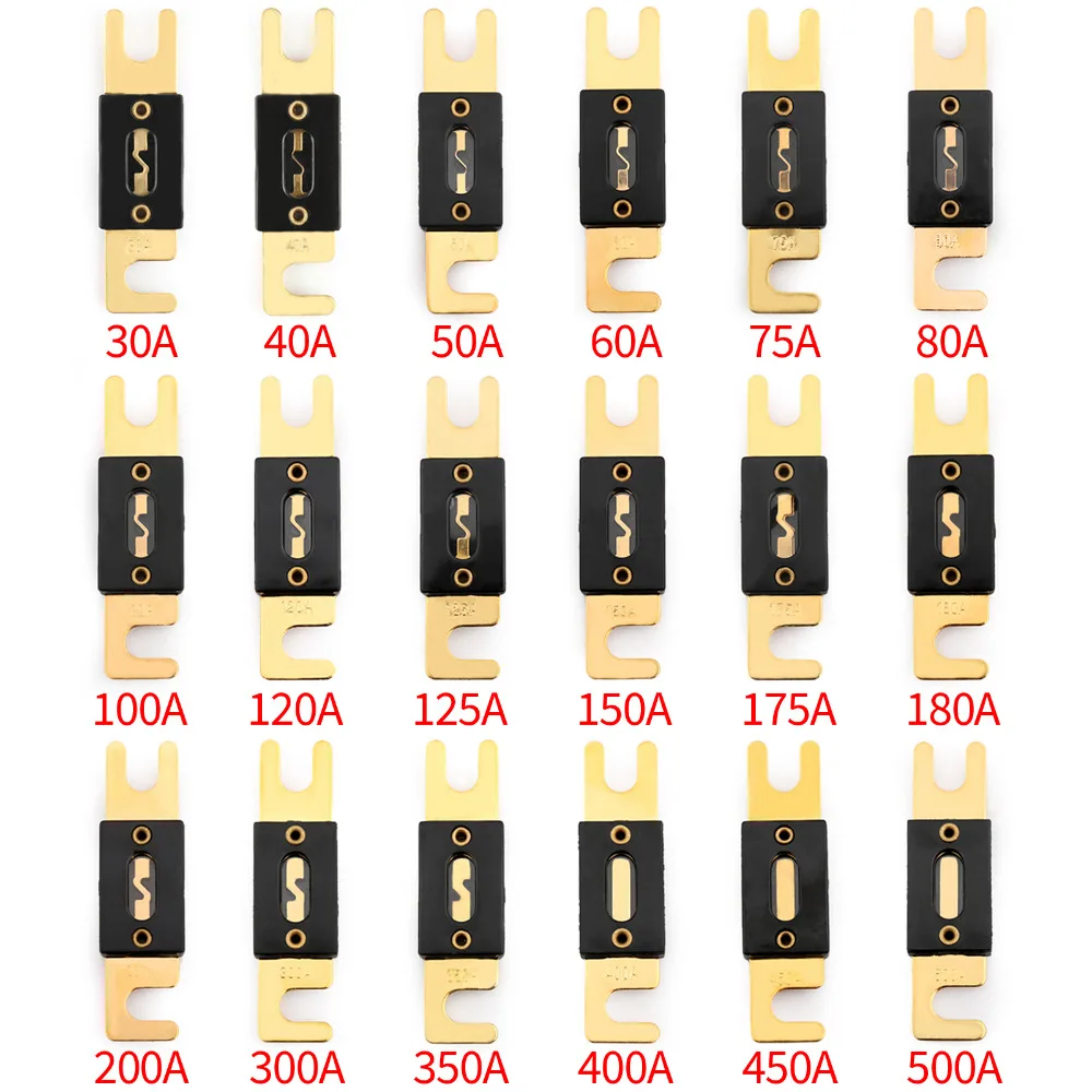 Areyourshop Fuse 30A-500A AMP ANL Type Gold Plated Blade Fuses For Auto Car Stereo Audio Wholesale 2PCS Fuses Connector
Areyourshop Fuse 30A-500A AMP ANL Type Gold Plated Blade Fuses For Auto Car Stereo Audio Wholesale 2PCS Fuses Connector