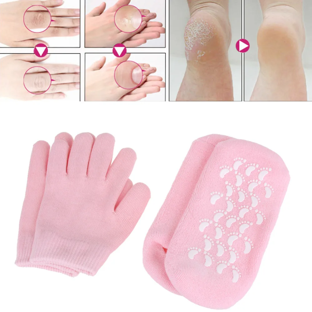 Reusable SPA Gel Socks Gloves Moisturizing Whitening Exfoliating Foot Mask Ageless Smooth Hand Mask Foot Care Silicone Gel Socks
Reusable SPA Gel Socks Gloves Moisturizing Whitening Exfoliating Foot Mask Ageless Smooth Hand Mask Foot Care Silicone Gel Socks