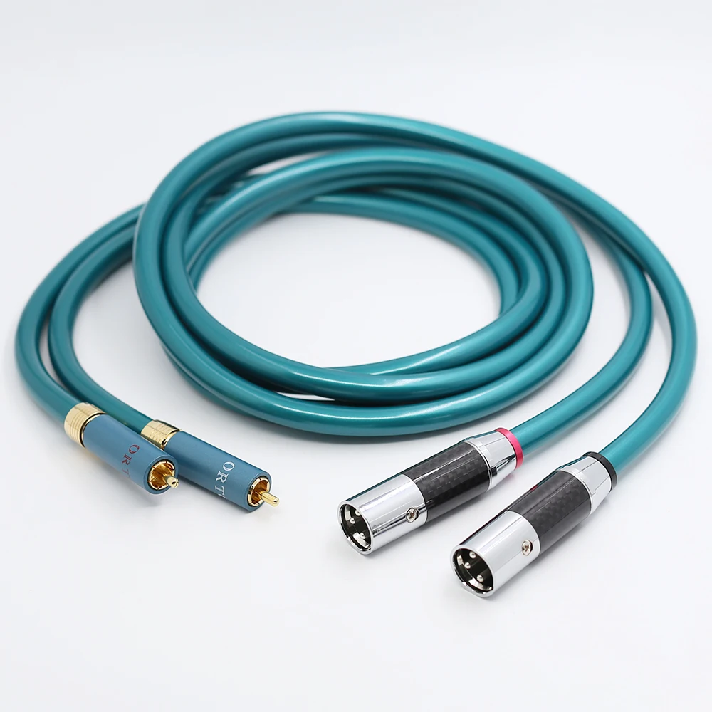 Кабель Hifi XLR папа RCA высокочистый кабель OCC 2 Rca к Xlr 1 пара|Кабели VGA| |