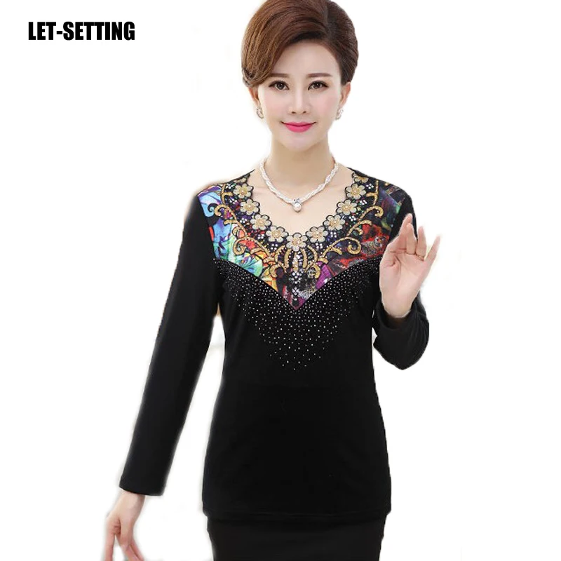 Plus velvet thick middle-aged women autumn winter bottoming shirt long sleeve shirt gold velvet shirt
Plus velvet thick middle-aged women autumn winter bottoming shirt long sleeve shirt gold velvet shirt
