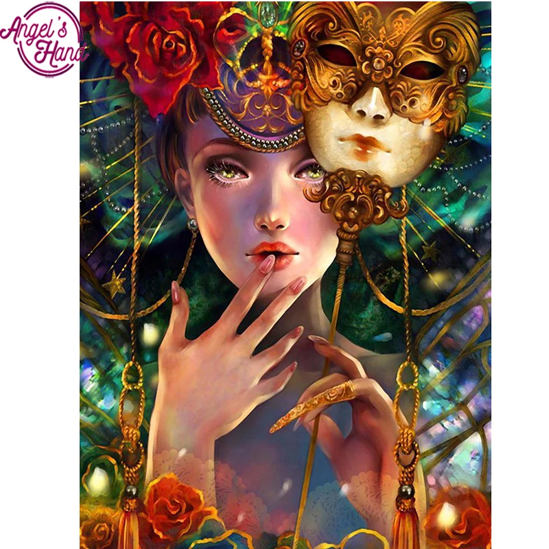 5D DIY diamond embroidery Masque girl diamond painting Cross Stitch full square drill Rhinestone mosaic home decoration
5D DIY diamond embroidery Masque girl diamond painting Cross Stitch full square drill Rhinestone mosaic home decoration