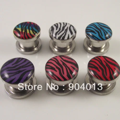 Новинка, 16 шт., шнек из нержавеющей стали с принтом зебры, туннель, бесплатная доставка, ушные палочки, новые ювелирные украшения для тела 
Новинка, 16 шт., шнек из нержавеющей стали с принтом зебры, туннель, бесплатная доставка, ушные палочки, новые ювелирные украшения для тела