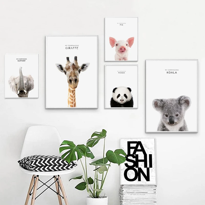 Giraffe Panda Zebra Lion Elephant Animal Painting Poster Decoration Nordic Style Bedroom Restaurant Home Wall Art Decoration
Giraffe Panda Zebra Lion Elephant Animal Painting Poster Decoration Nordic Style Bedroom Restaurant Home Wall Art Decoration