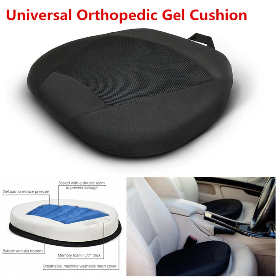 Memory Foam and Gel Pad Orthopedic Gel Cushion Seat for Car Driver Seat or Office Chair Stadium w/ Memor Reduce Back Lumbar Pain
Memory Foam and Gel Pad Orthopedic Gel Cushion Seat for Car Driver Seat or Office Chair Stadium w/ Memor Reduce Back Lumbar Pain