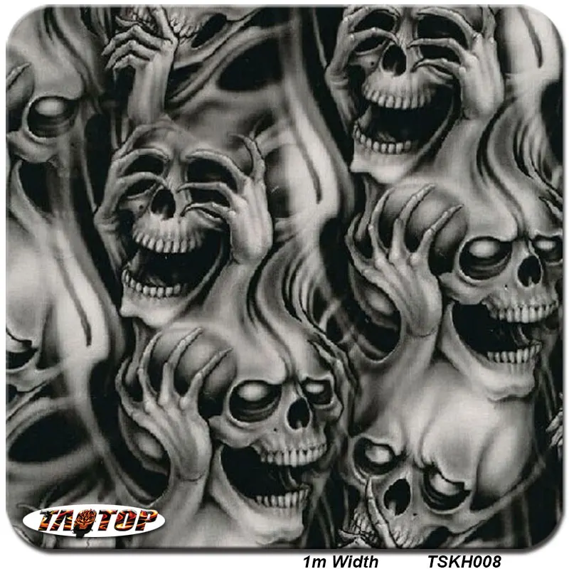 TSKH008 skull fingers hold head 1M * 10M Water Transfer Printing Films Hydro Dipping Hydrographics Film
TSKH008 skull fingers hold head 1M * 10M Water Transfer Printing Films Hydro Dipping Hydrographics Film