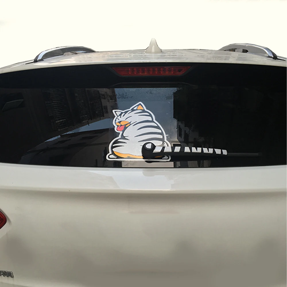Reflective Car Stickers Cartoon Moving Tail Naughty Cat Kitten Stickers for Styling Window Wiper Decals Decor Rear Windshield
Reflective Car Stickers Cartoon Moving Tail Naughty Cat Kitten Stickers for Styling Window Wiper Decals Decor Rear Windshield