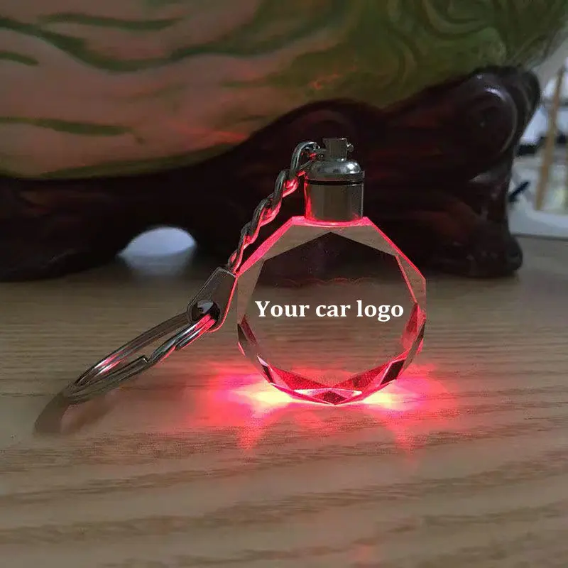 Customized Car Logo Crystal Key Chains Gift Auto King Decoration Laser Engraved Patterns with Colorful Light
Customized Car Logo Crystal Key Chains Gift Auto King Decoration Laser Engraved Patterns with Colorful Light
