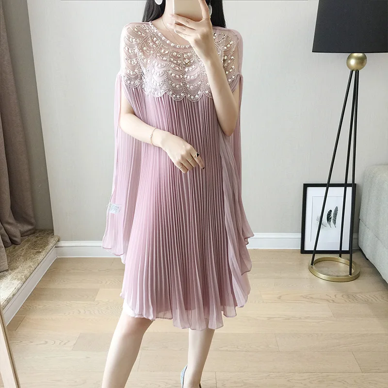 Plus Size Dress Special Offer Solid Short Beading Ukraine Vestido De Festa 2020 Summer New Women's Pleated Cloak Chiffon Woman
Plus Size Dress Special Offer Solid Short Beading Ukraine Vestido De Festa 2020 Summer New Women's Pleated Cloak Chiffon Woman