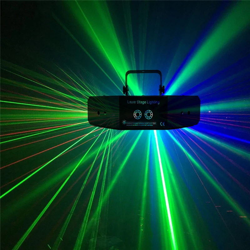 Светодиодный лазерный свет RGB/Strobe Light профессиональный DMX512 DJ сценического