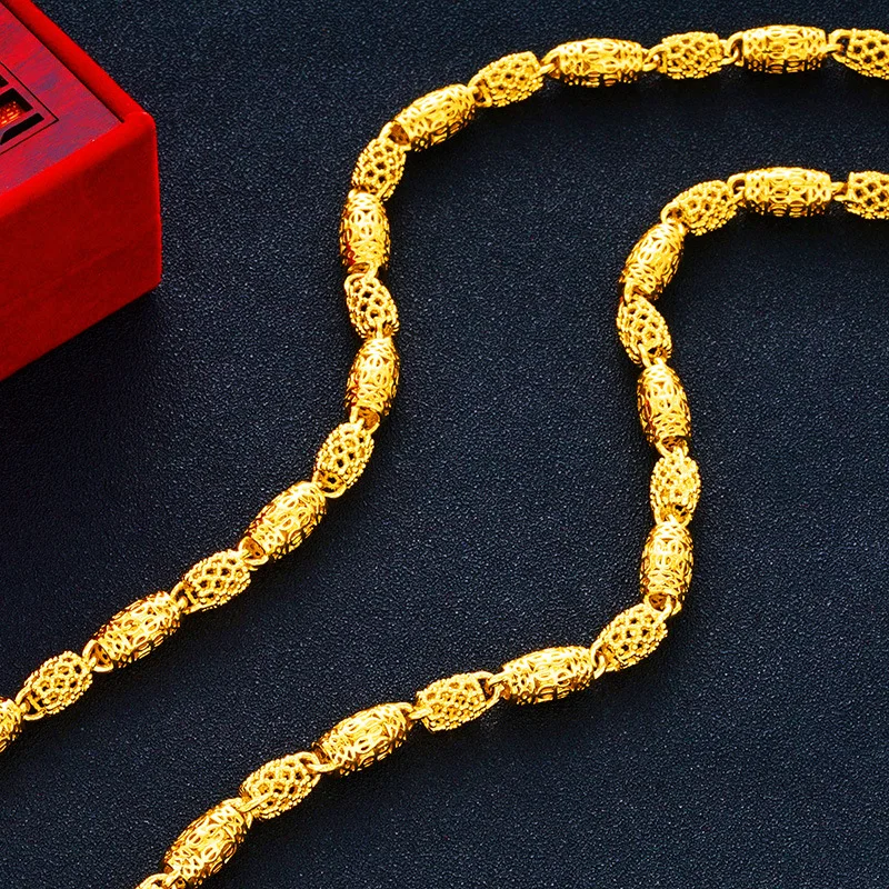 Golden Olive Shaped Chain Mens Necklace Yellow Gold Filled Hip Hop Hollow Necklace Cool Man Jewelry Gift
Golden Olive Shaped Chain Mens Necklace Yellow Gold Filled Hip Hop Hollow Necklace Cool Man Jewelry Gift